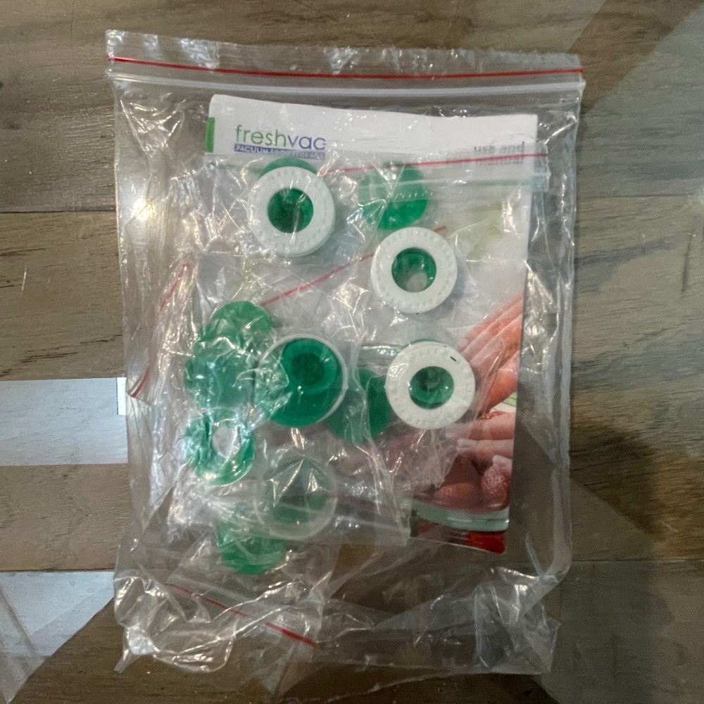 New Set of Vacuum Valves and Date Dials for FreshVac Food Storage Containers